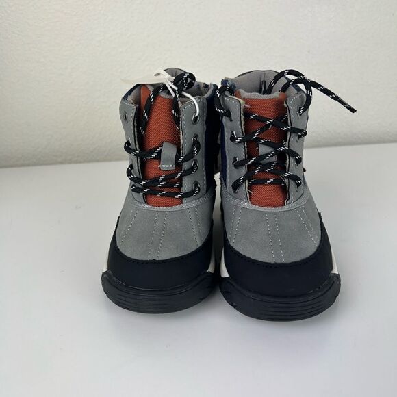 Zara CONTRASTING HIGH-TOP SNEAKERS Kids  12 .5 - Picture 3 of 9